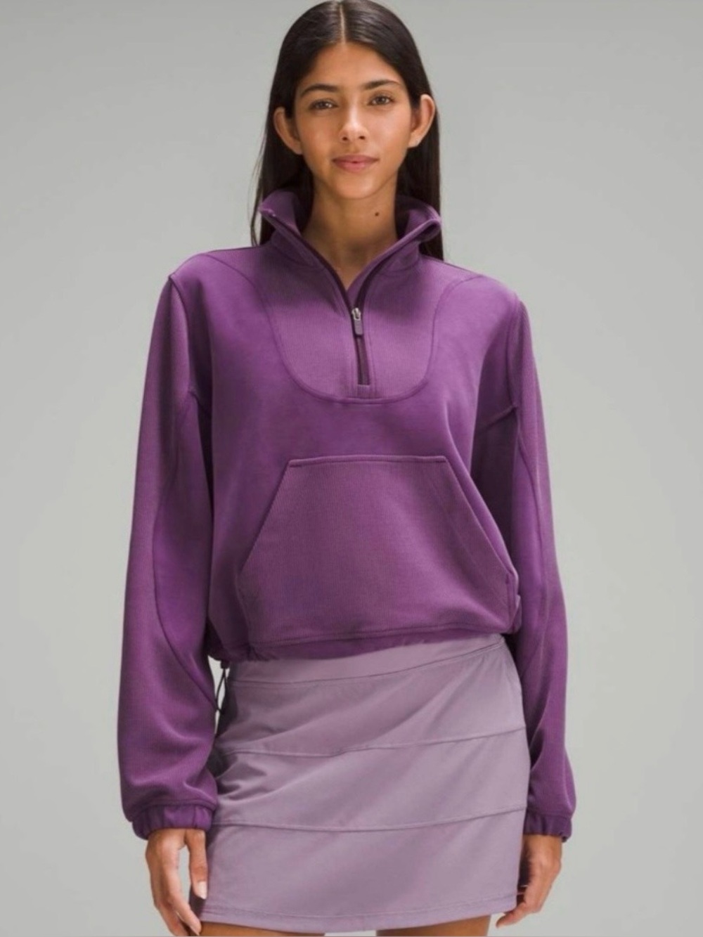 Lululemon  Purple Half-Zip Pullover Softsreme 
size 6 # 1210